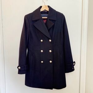 Tommy Hilfiger Women's Navy Wool Coat – Like New